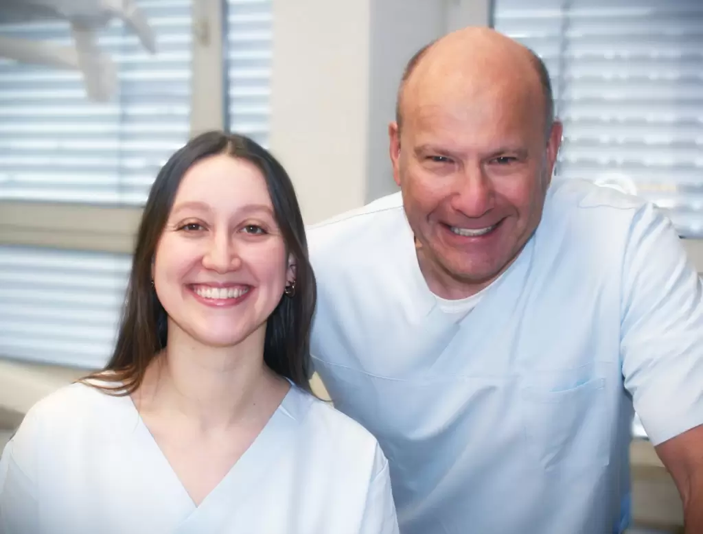 Praxis -Team Die Zahnärzte Dr. Gregor Schlegel und Vera Limbach aus Köln.